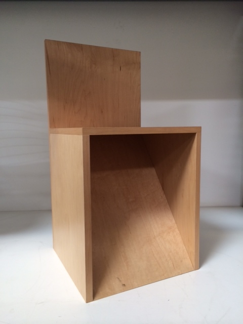 Set of 4 Plywood Chairs, in the style of Donald Judd, c. 1970s $2150.