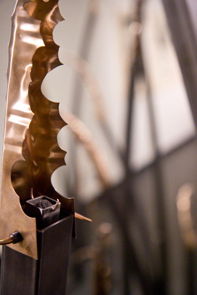 Steel, copper, tar sand, bronze.