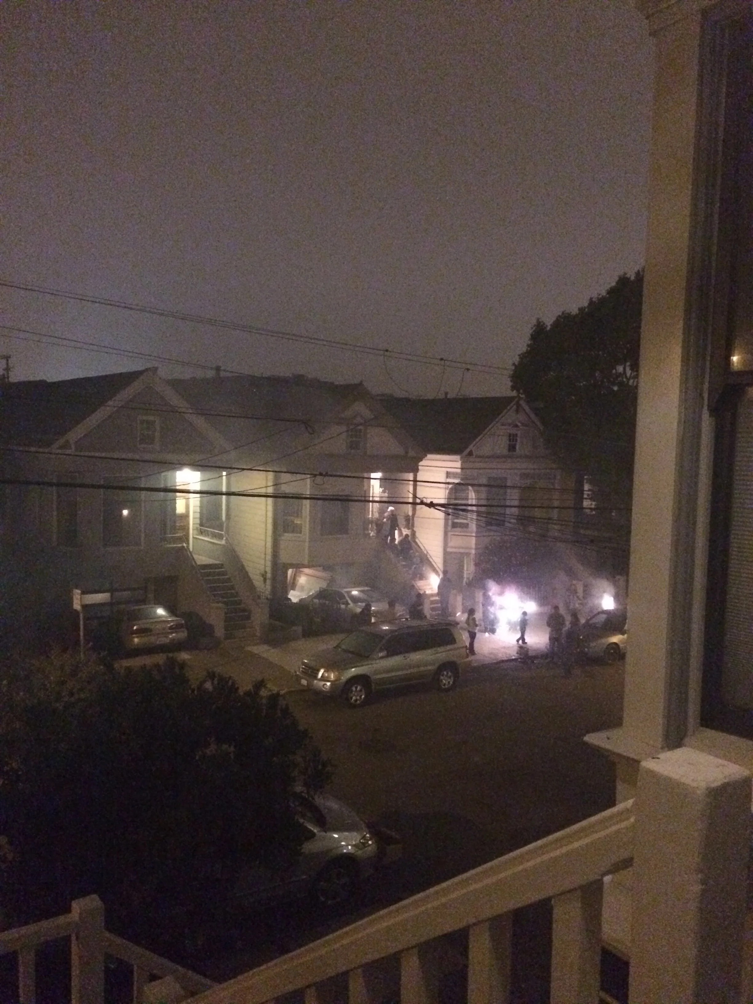 Yes, those are children playing amongst the fireworks....