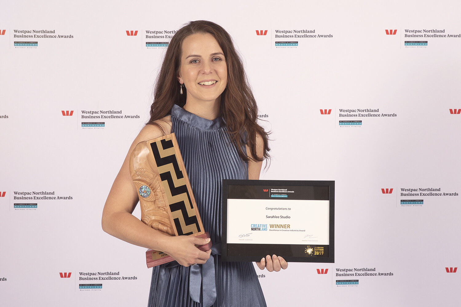 Winner - Sarahlee Studio westpac northland business excellence in creative industries award 2019