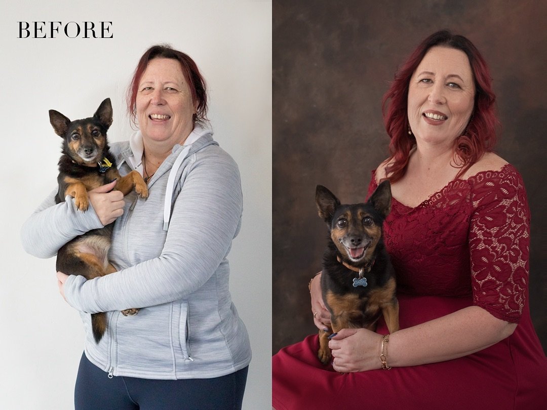 SNEAK PEEK⁠
⁠
This fabulous, fun filled, red head is Toni and her adorable furry friend Daisy. Oh, what a fun photo shoot it was, we captured everything from work looks, to casual and even a little bit of glam, both individuals and photos of the two 