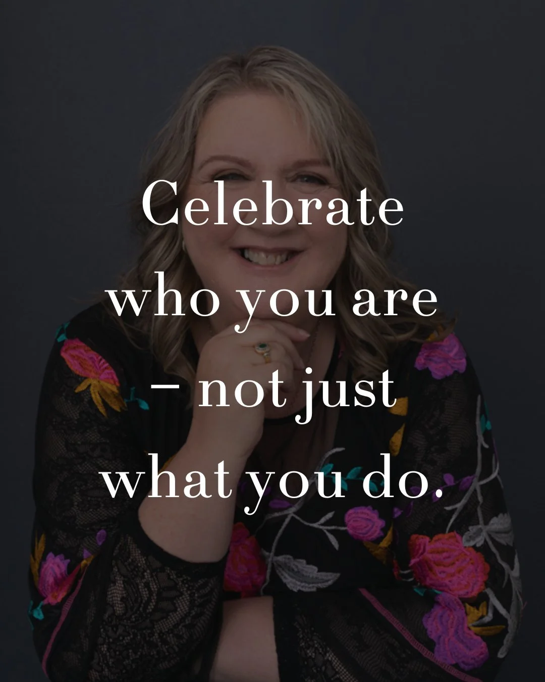 INSPIRATIONAL QUOTE⁠
⁠
&quot;Celebrate who you are - not just what you do&quot;⁠
⁠
It can be easy to celebrate a milestone, an event, an achievement, a job, a goal achieved and it is a wonderful thing to strive and reach these achievements. ⁠
⁠
But w