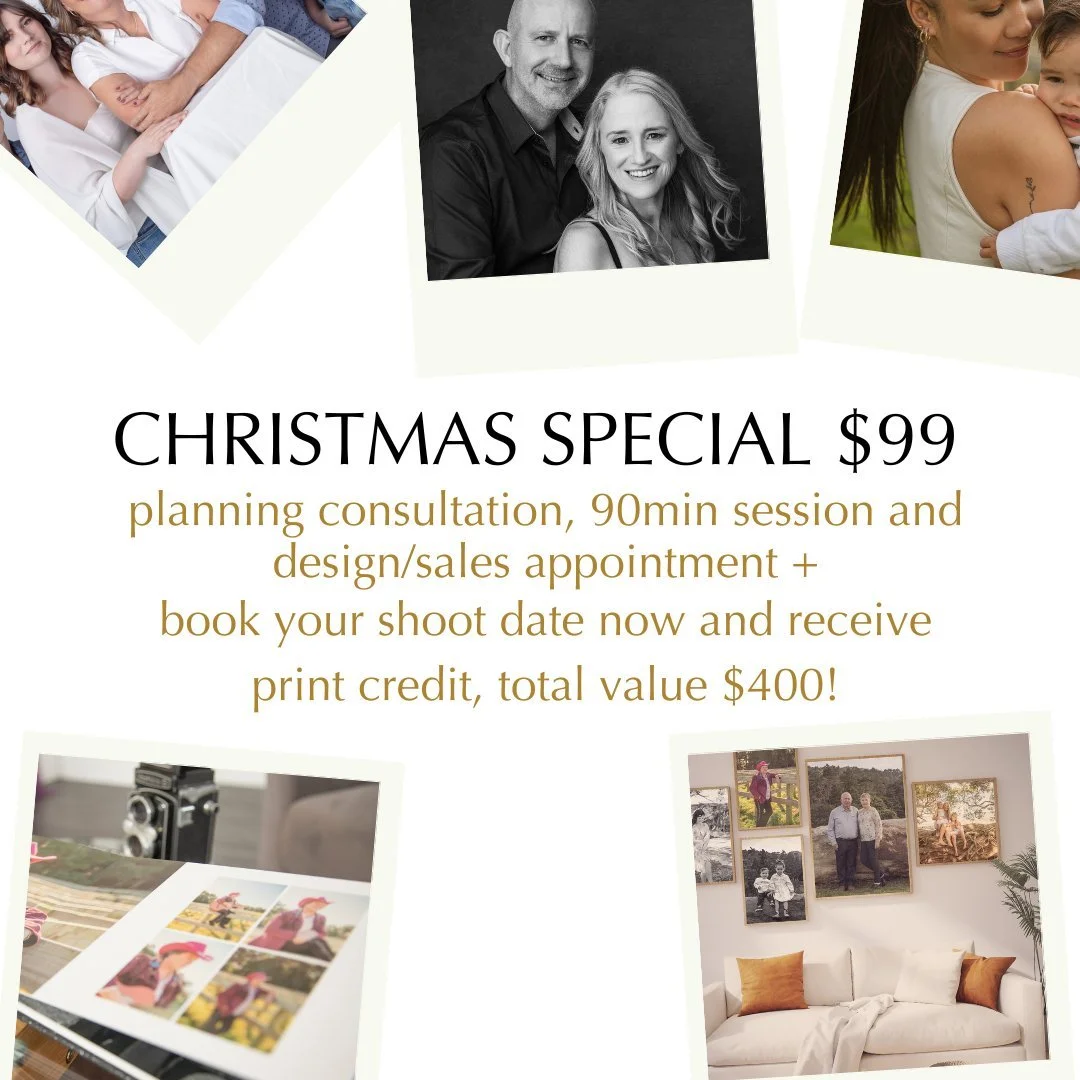 17 SLEEPS TO GO!

With less than 3 weeks until Christmas, our Christmas Special is the perfect way to capture the magic of the season. From cosy studio portraits to relaxed outdoor moments, it&rsquo;s a celebration of the people who fill your life wi