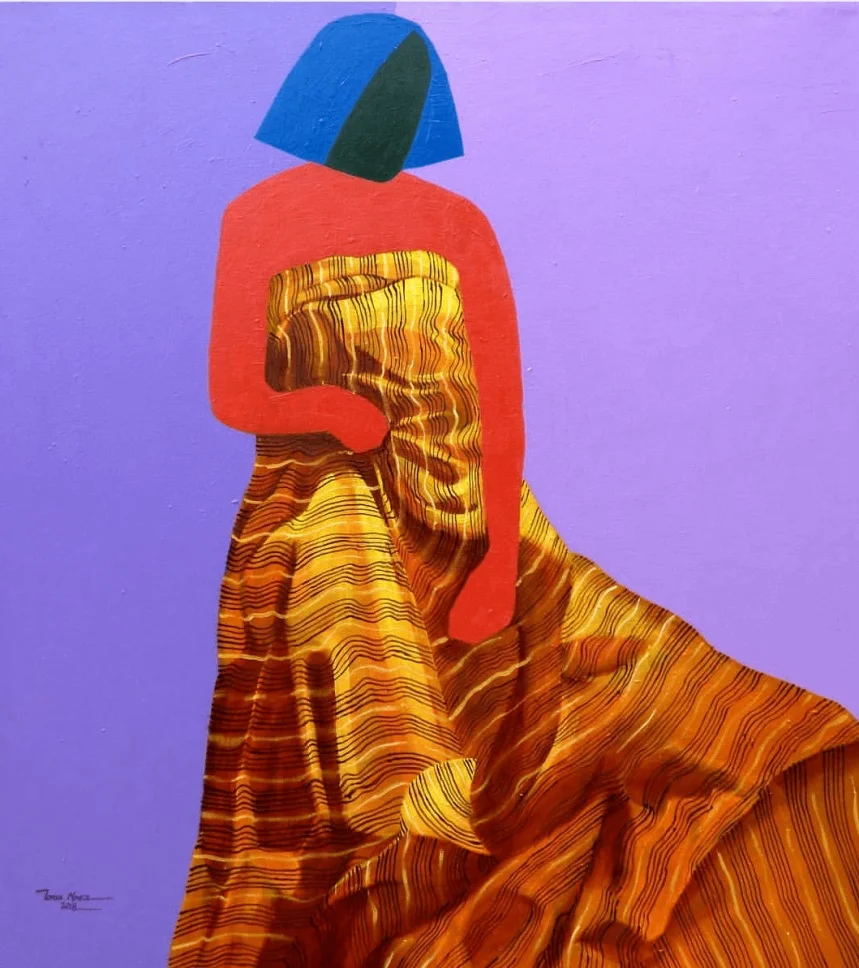 © ‘Day IV (Plain George)’ Oil and Acrylic on Canvas, Tonia Nneji