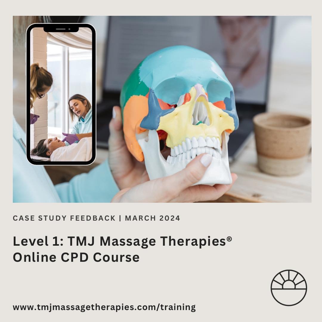 Tomorrow marks the official date of final assessment submission for the Level 1 TMJ Massage Therapies&reg; Online CPD course 👏🏻.

In Week 3 there is a case study assessment where participants are asked to practice and record their new skills and de