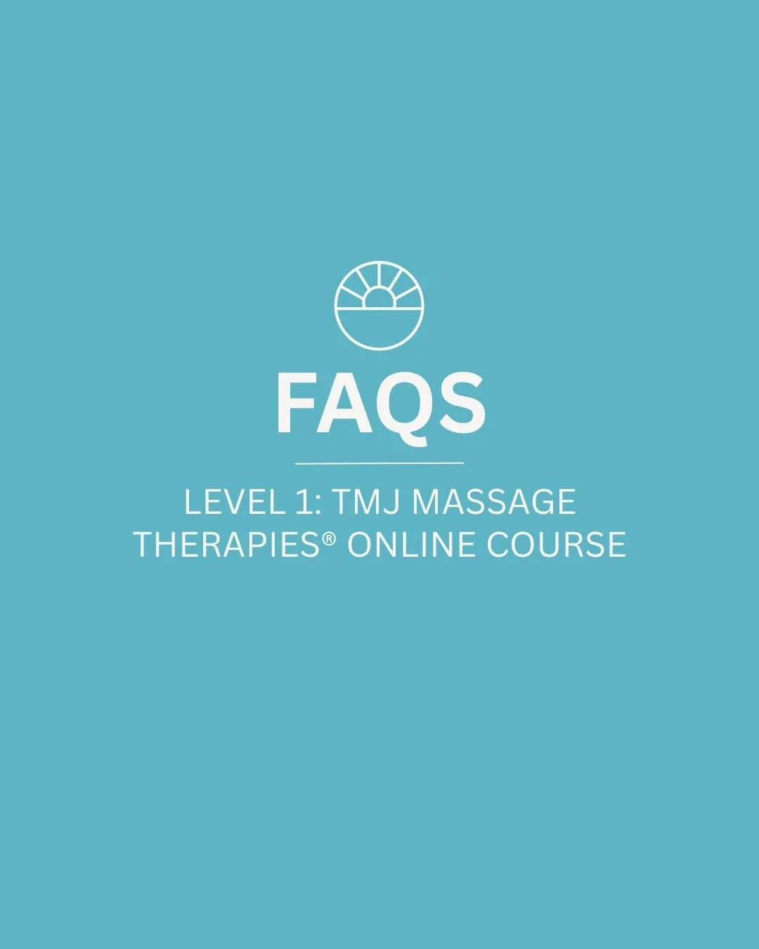 Enrolment for the November Level 1 TMJ Massage Therapies® Online CPD Course will soon be closing… so what better time to share a few of the most common FAQs I get from those still considering joining?
If you’ve been thinking about l