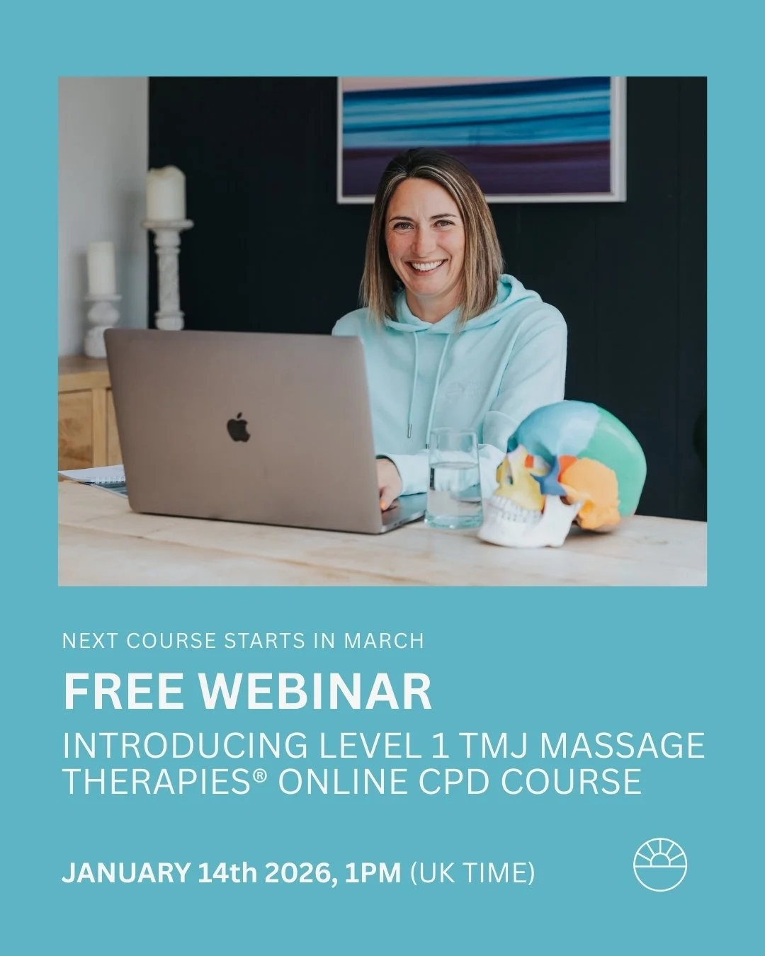 If you&rsquo;ve been wondering whether the Level 1 TMJ Massage Therapies&reg; Online CPD Course could be the right next step for you, I&rsquo;m hosting a free live webinar on Wednesday 14th January to talk it all through.

I&rsquo;ll be sharing a cle