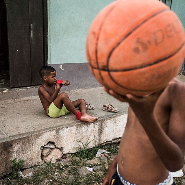 Children playing in the streets of Trinidad, Cuba