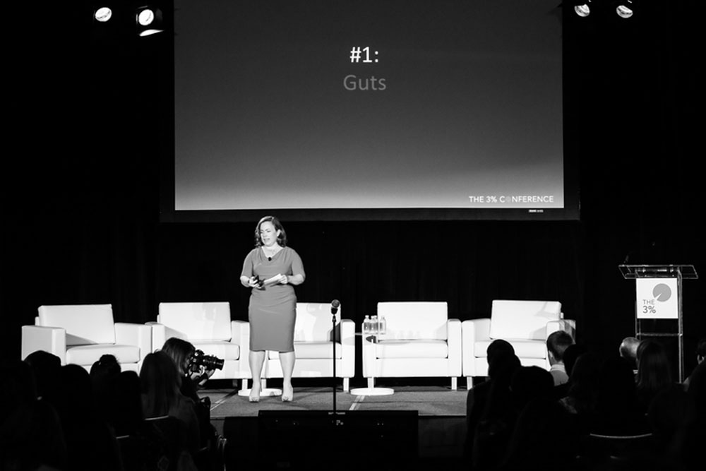 Kat Gordon at The 3% Conference.