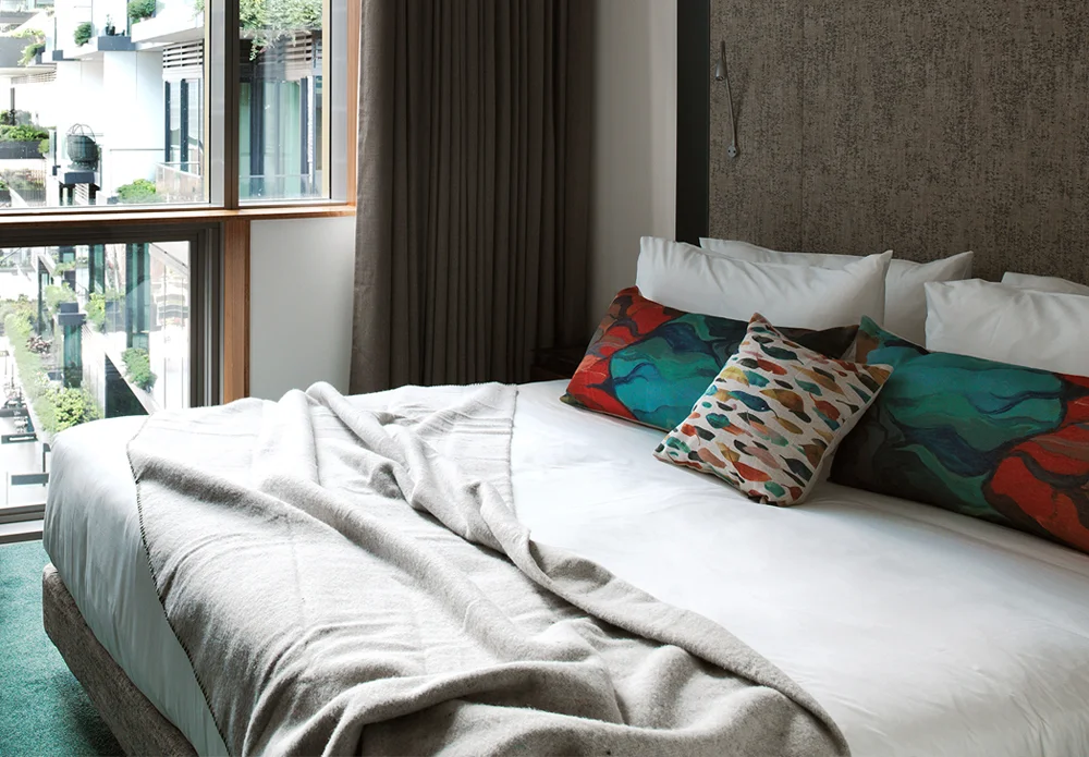Cushion prints for The Old Clare Hotel.