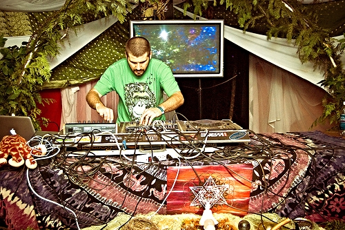 "I like performing anywhere that a crowd of human beings decide to come together collectively like one pulsing organism, radiating respect and a sense of community for each other through demonstrations of smiles, hugs, or any other gesture of camaraderie, and most importantly losing themselves in the music through their dance. The energy feels that of a unifying respect and hopefully appreciation for each other together in sharing this strange and wonderful experience we call life."-Androcell.