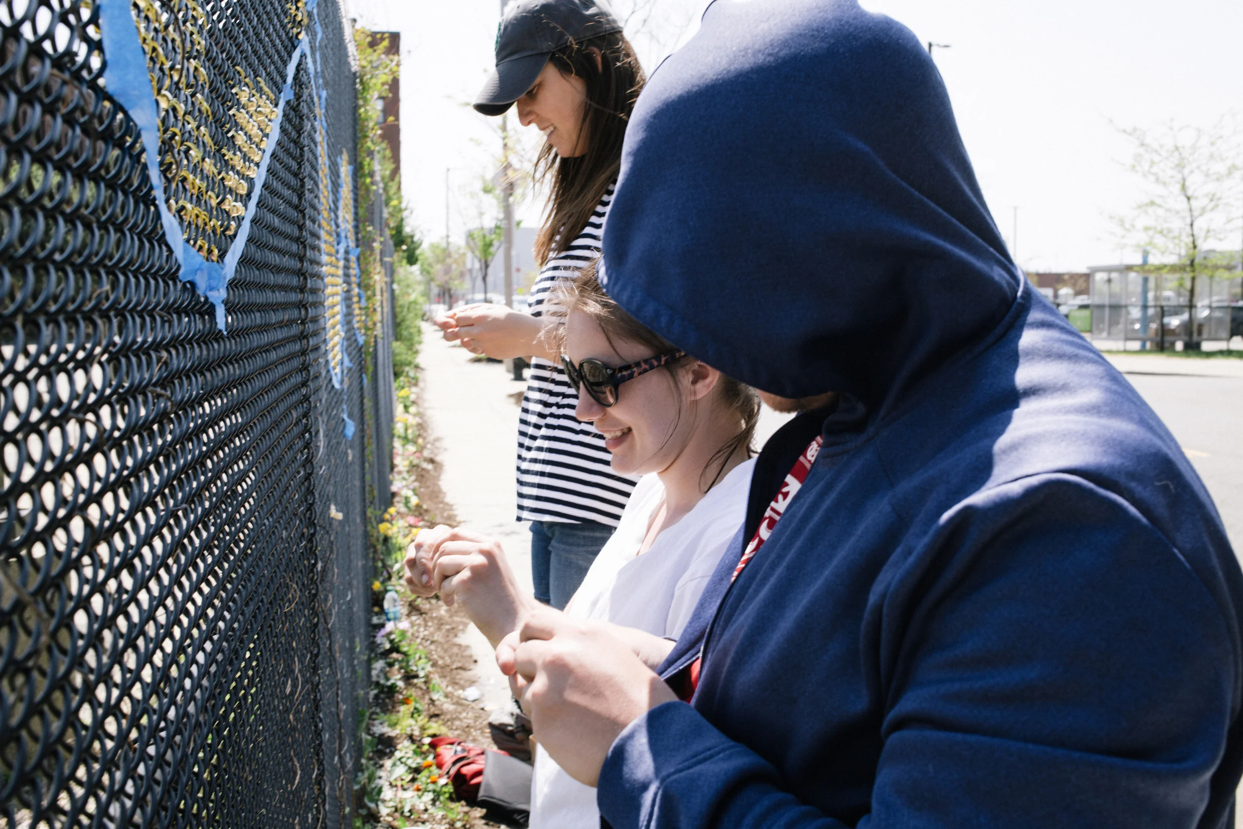       Toll With Me  was installed May 2015 for FPAC Spring Open Studios. The community was invited to help hang bells throughout installation and Open Studios.     
