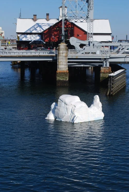   Iceberg , an  FPAC Floating Public Art  project, was funded by the Fort Point Channel Operations Board.  The team:  Michael DeKoster, Maritime Coordinator   Ed, Maritime   Peter Hilton, assembly, installation  Michael Talbot, assembly, installation