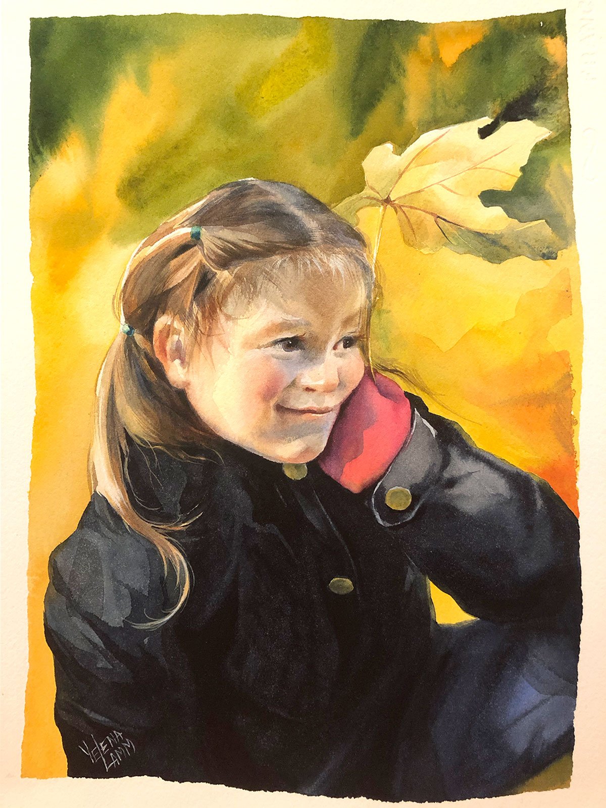   Masha  12” x 16” watercolor 🔴  Private Collection  