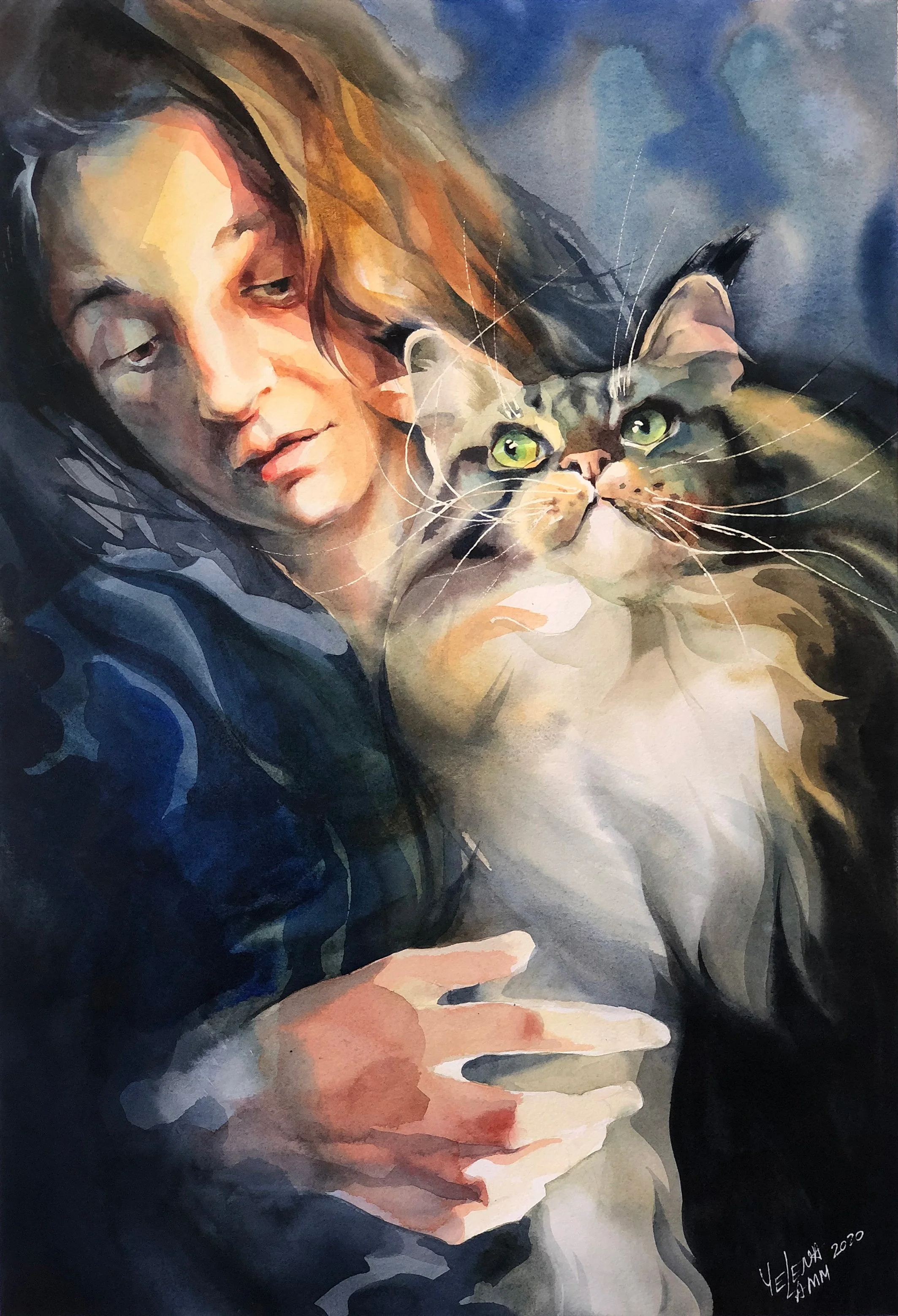   Dialogue  18” x 24” watercolor 