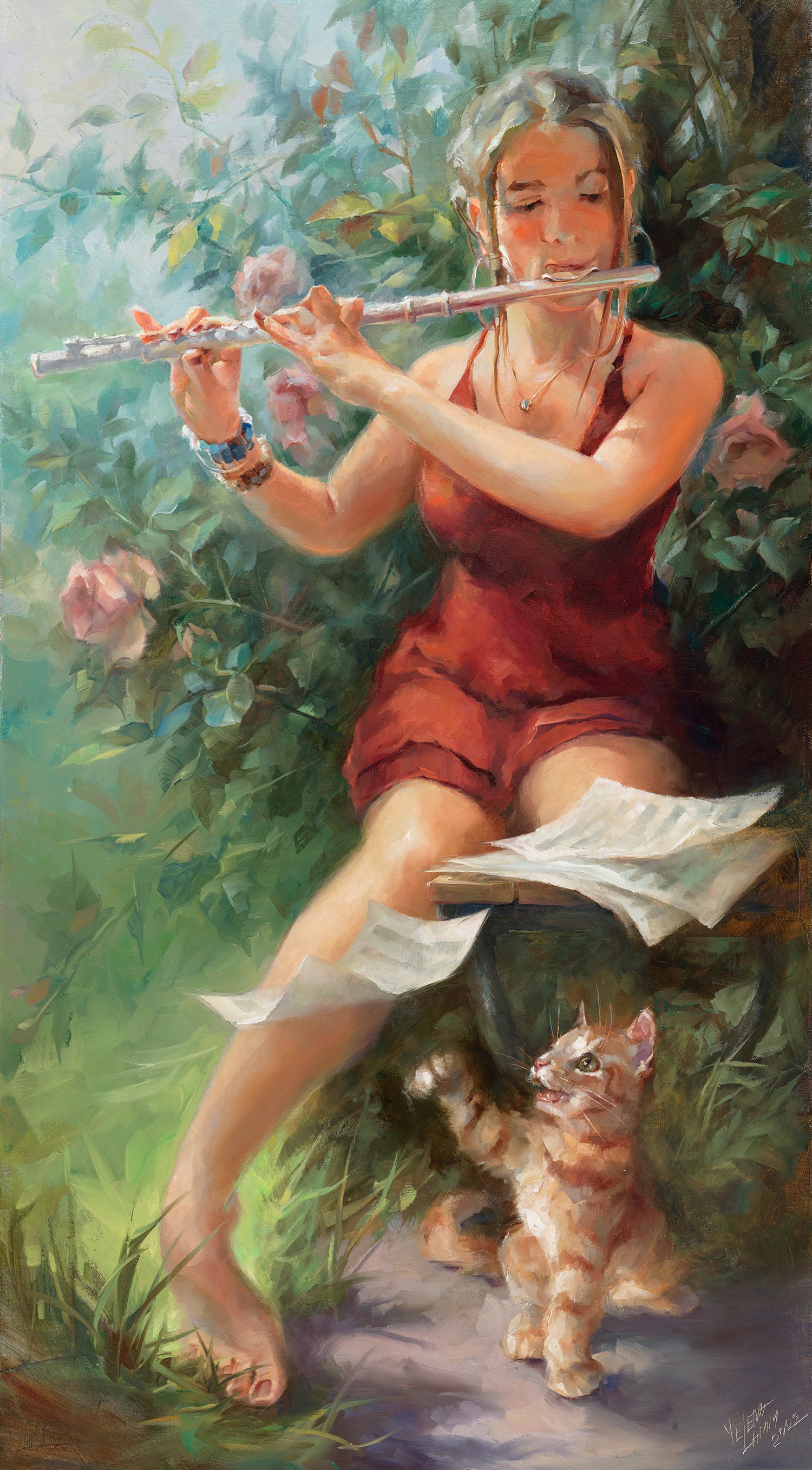   Sunny Melody     36” x 20” oil on linen  Available through    Main Exhibit Gallery   