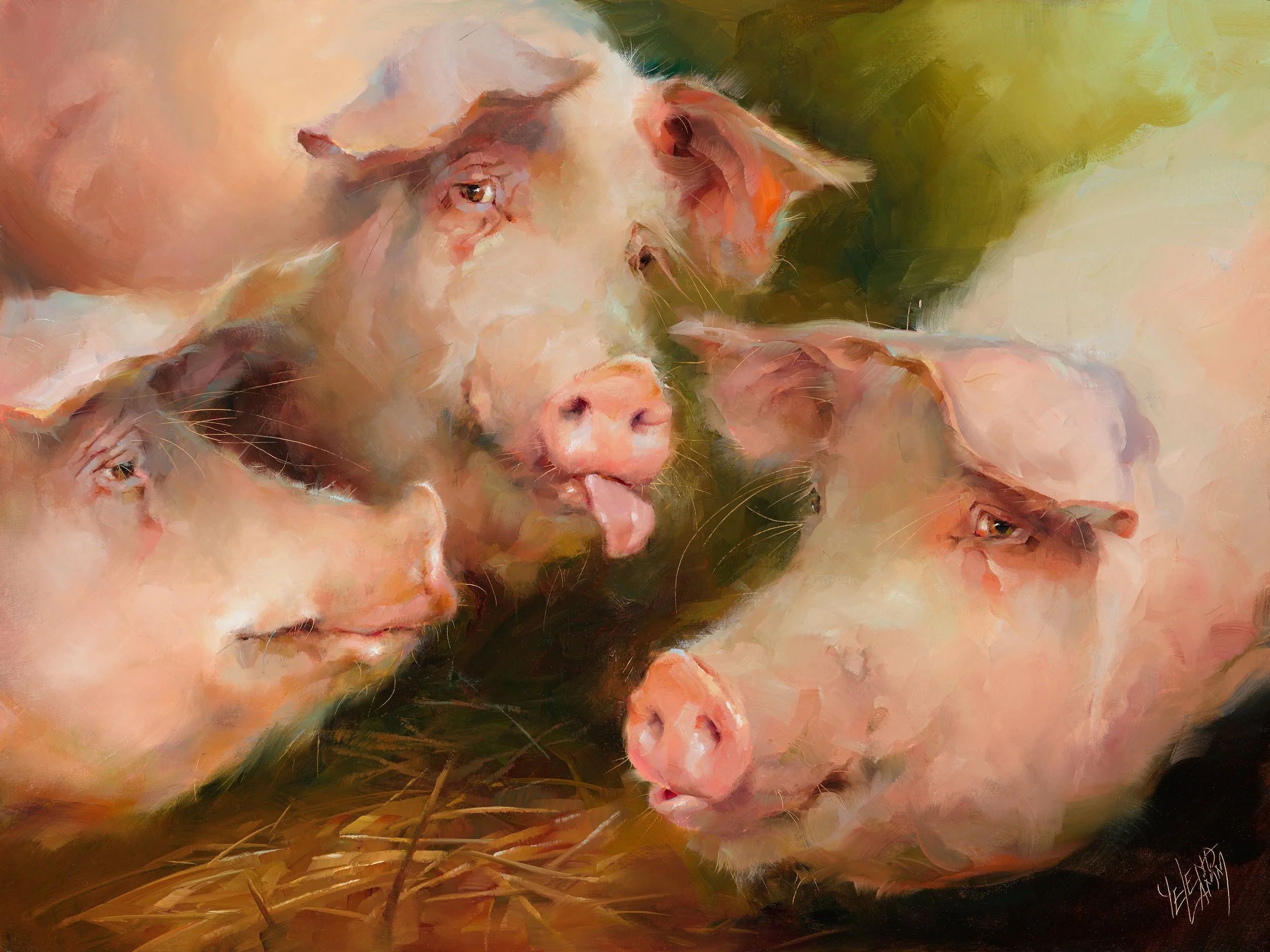 Aliance 24” x 18” oil Society of Animal Artists 65th Art & the Animal Exhibition
