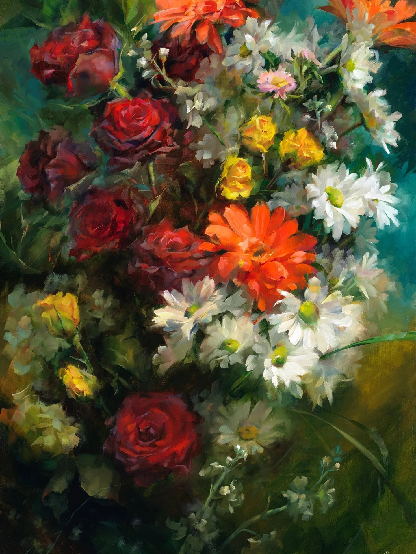 &ldquo;Floral Abundance&rdquo; found a new home &mdash; just SOLD at @nemacolin Art Gallery!
40&rdquo;x25&rdquo; oil on linen, painted from a live setup in 2023 &mdash; one of my favorite large florals.
Huge thanks to my new collectors, a wonderful P