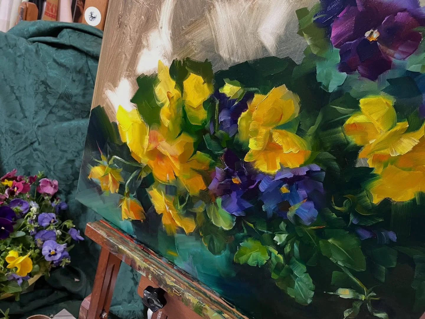 Enjoying the flowers! Stay tuned for my Spring Flowers Sale &mdash; soon to be announced 🌸