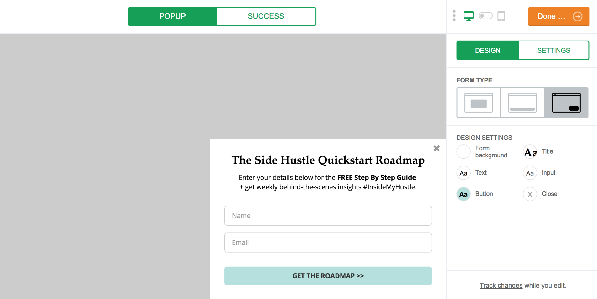 MailerLite Reivew - Pop Up Form.png