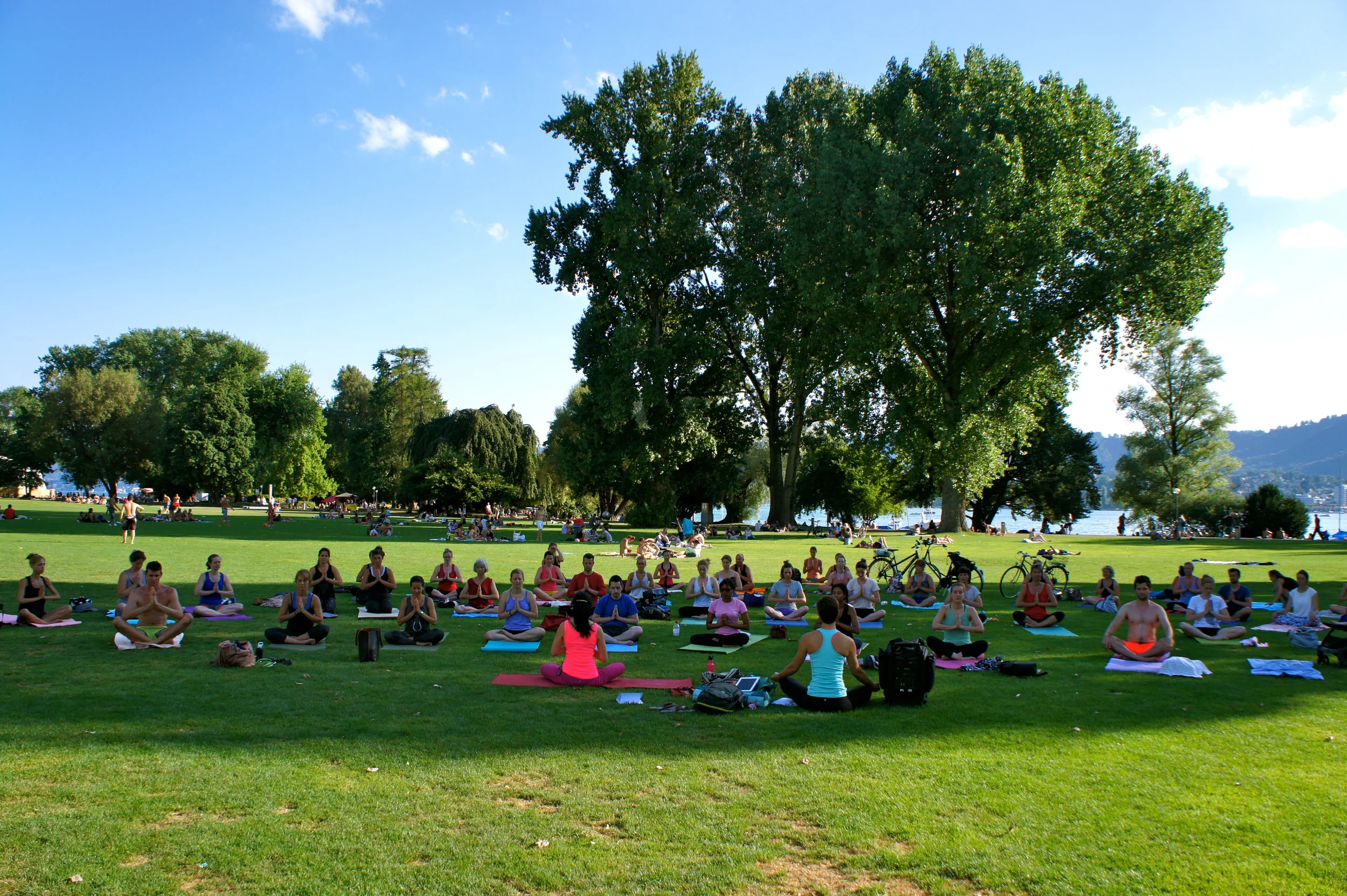 Urban Yoga Escape - Yoga in the park taught together with my colleague and friend Elena Mironov