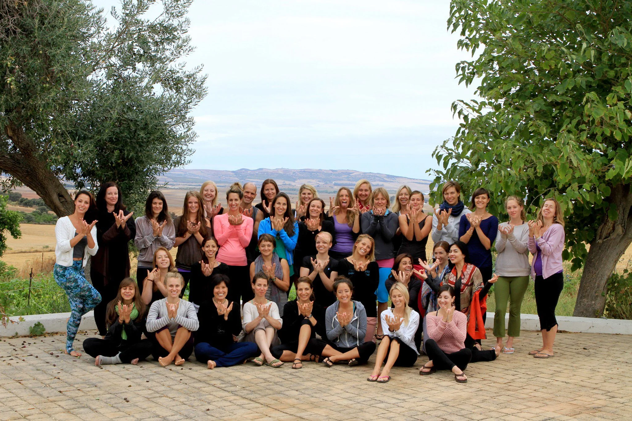 September 2011 - group picture after receiving the 200h yoga teacher certification (Frog Lotus Yoga International)