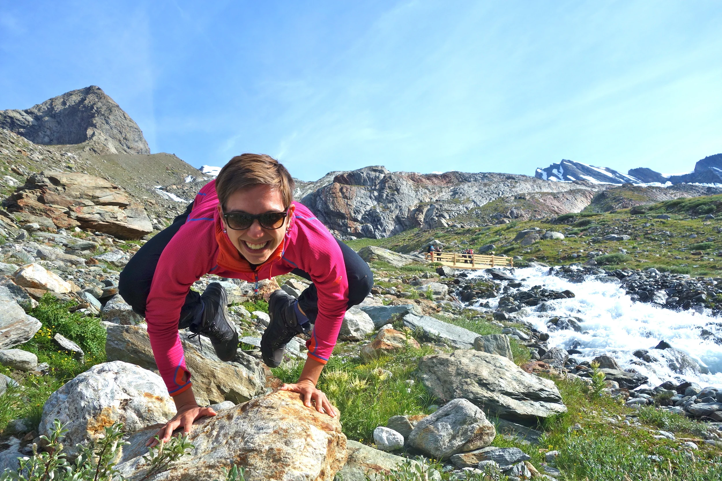 Yoga everyday and everywhere - here in the Swiss alps