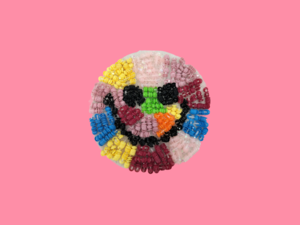 PATCH CARTOON-MOVIES RAINBOW SMILEY