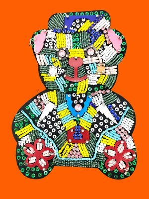 PATCH CARTOON-MOVIES COLORED BEAR
