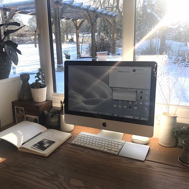 I was catching up with some work yesterday morning and the view from my desk was so beautiful and tranquil I kept day dreaming about being outside. It&rsquo;s blowing a gale and lashing with rain this morning, quite the opposite. Much easier to get o