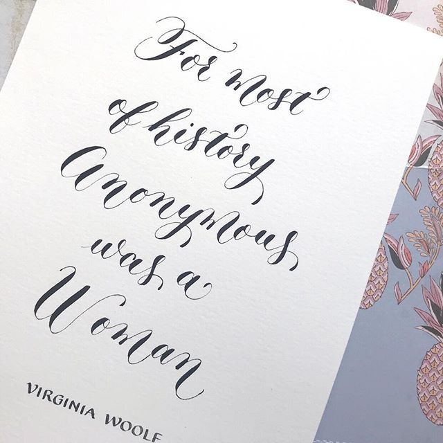 Virginia Woolf quote in modern calligraphy. .
.
.
.
.
.
.
.
.
.
#virginiawoolf #virginiawoolfquotes #virginiawoolfquote #feminist #feministquotes #feministquotes #literaturequotes #calligraphy #ukcalligrapher #moderncalligraphy #booklover #literature