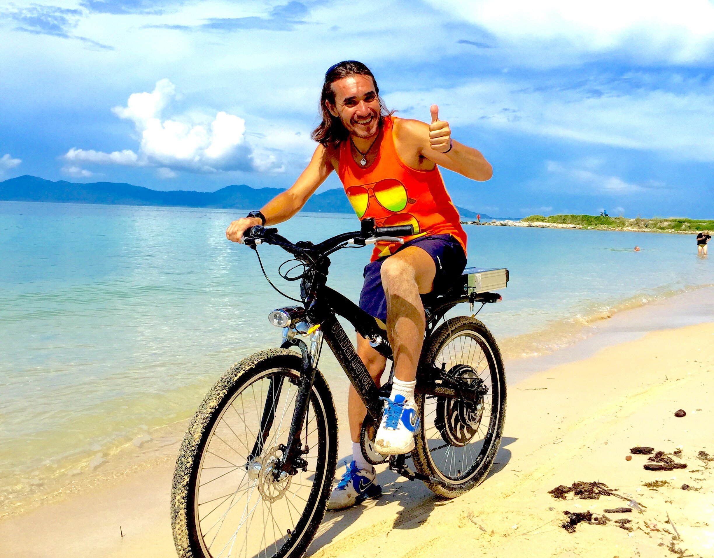 Bike riding in Samui Thailand