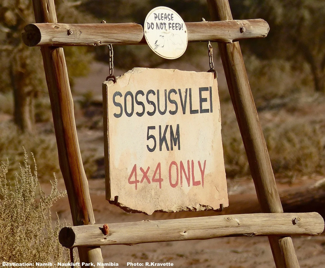 The warning. Those who did not have 4 x 4 vehicles quickly learned why they were necessary for this road. Image: ©R.Kravette