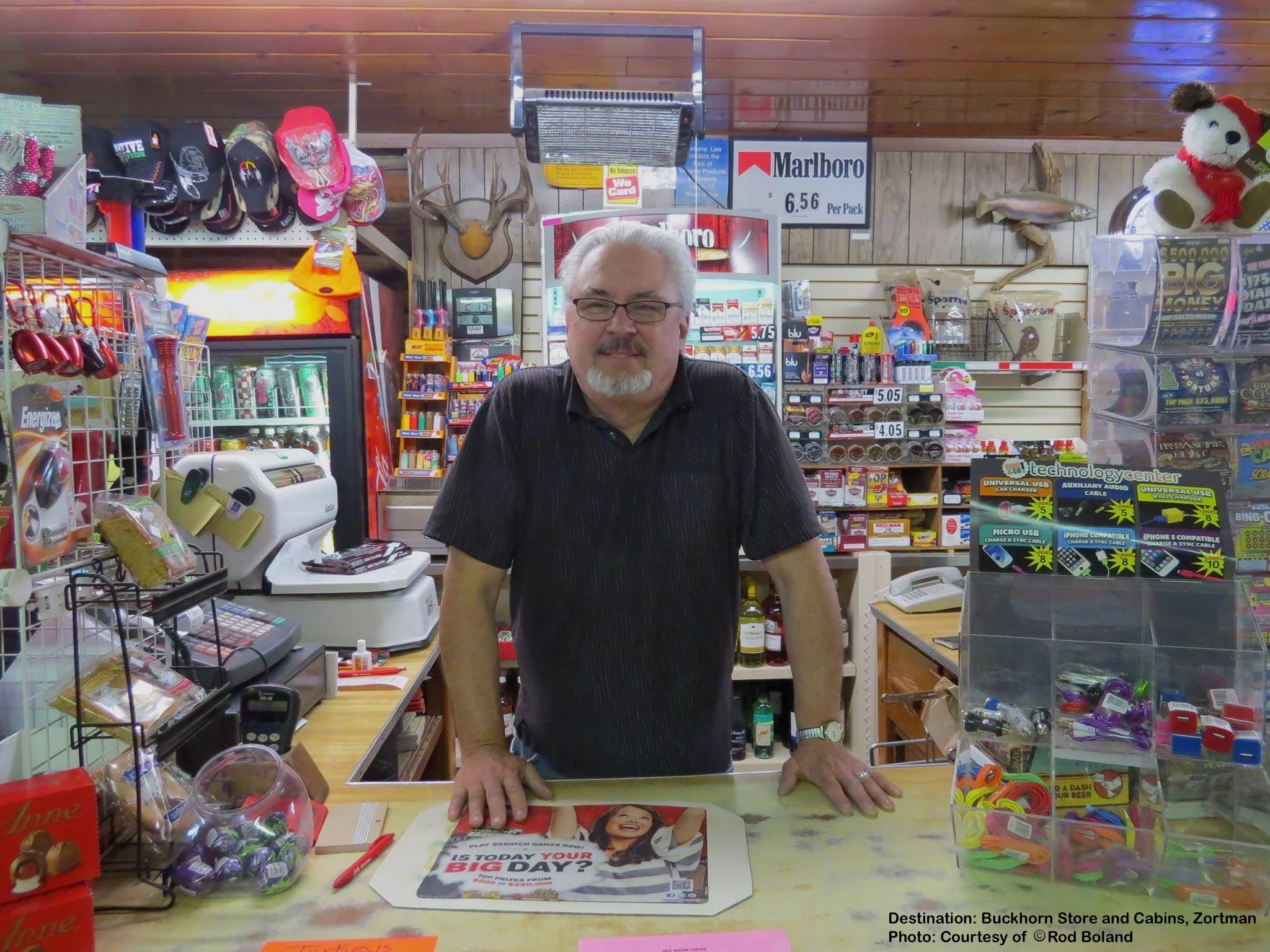 ZORTMAN'S BUCKHORN STORE & CABINS HAS EVERYTHING FROM FRESH VEGGIES TO FUEL. SAY "HI" TO OWNER ROD, FOR US! IMAGE: COURTESY OF ©ROD BOLAND.