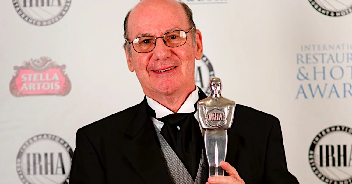 HECTOR CEBALLOS-LUSCURAIN, THE ORIGINATOR OF THE TERM "ECO-TOURISM." RECEIVES 2008 LIFE-TIME ACHIEVEMENT AWARD FROM THE INTERNATIONAL RESTAURANT & HOTEL ASSOCIATION. IMAGE: IRHA