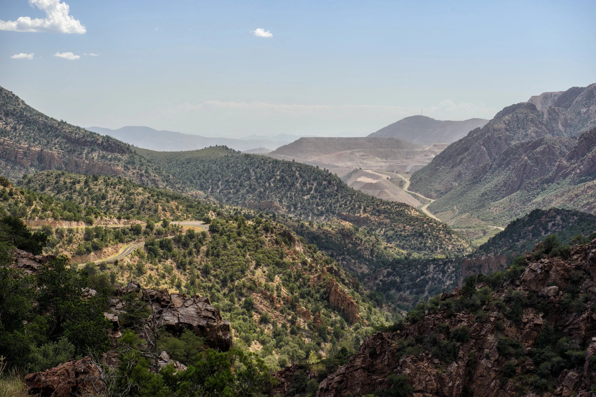 THE BEAUTIFUL VISTA BEFORE ENTERING MORENCI. IMAGE: ©Jorn Vangoidtsenhoven, VANGO PHOTOS.