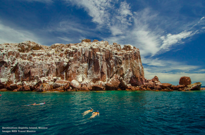 EXPLORE AMAZING ISLA ESPIR`ITU SANTO WHERE SEA LIONS AND SEA BIRDS BREED, AND RARE BLACK JACKRABBITS LIVE. IMAGE: RED TRAVEL MEXICO