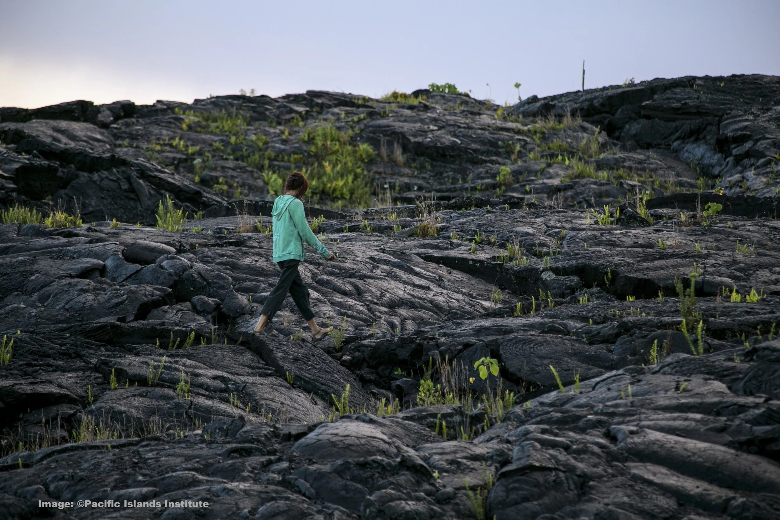 Walking on Lava at Volcanoes National Park