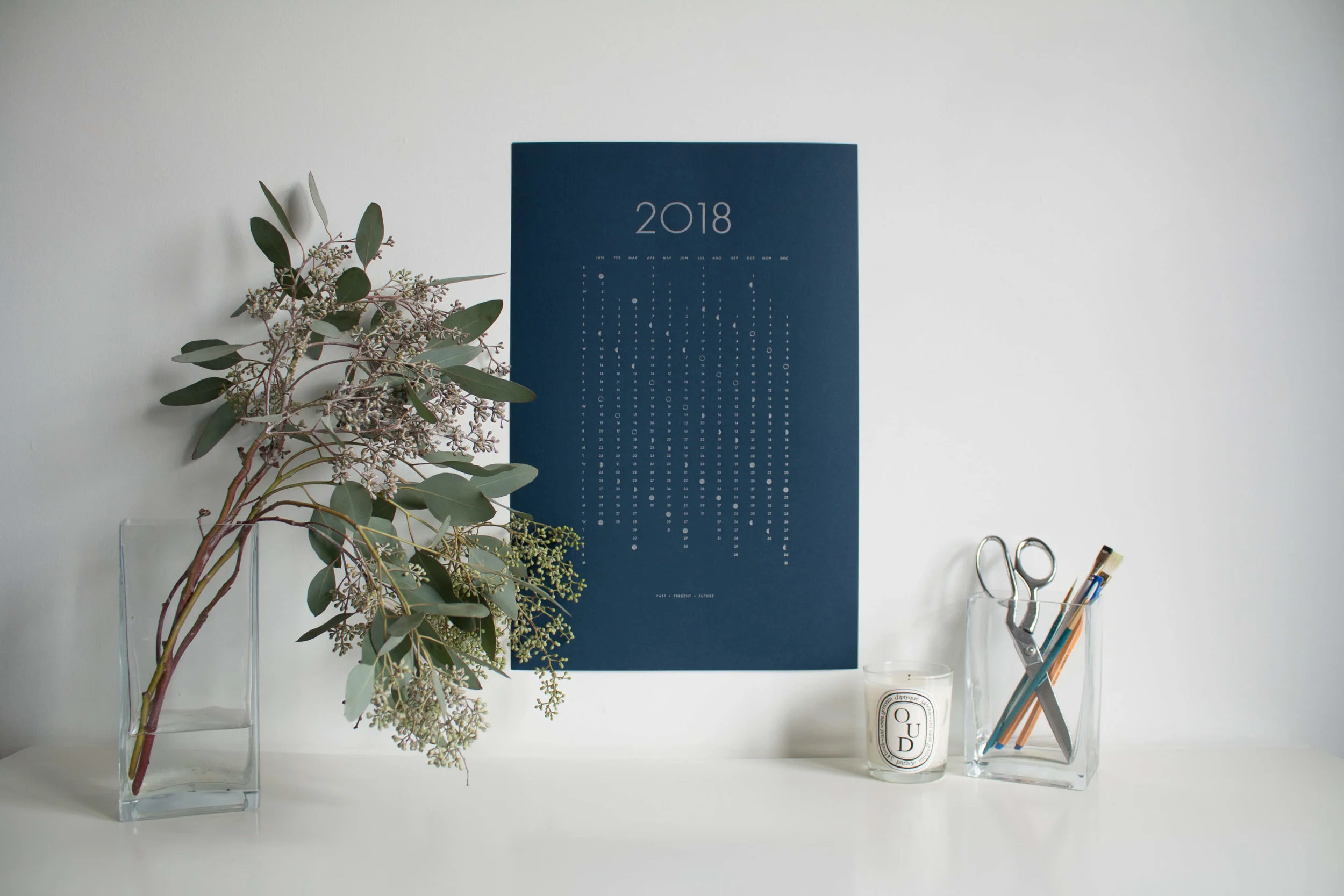 2018 Letterpress Lunar Calendar