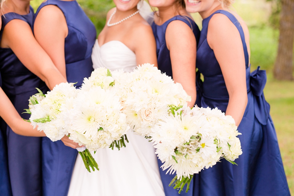Wolf Lake, MN Country Styled Wedding, White Dress, Blue Suite | Photographed by Amber Langerud Photography | Bridal bouquets