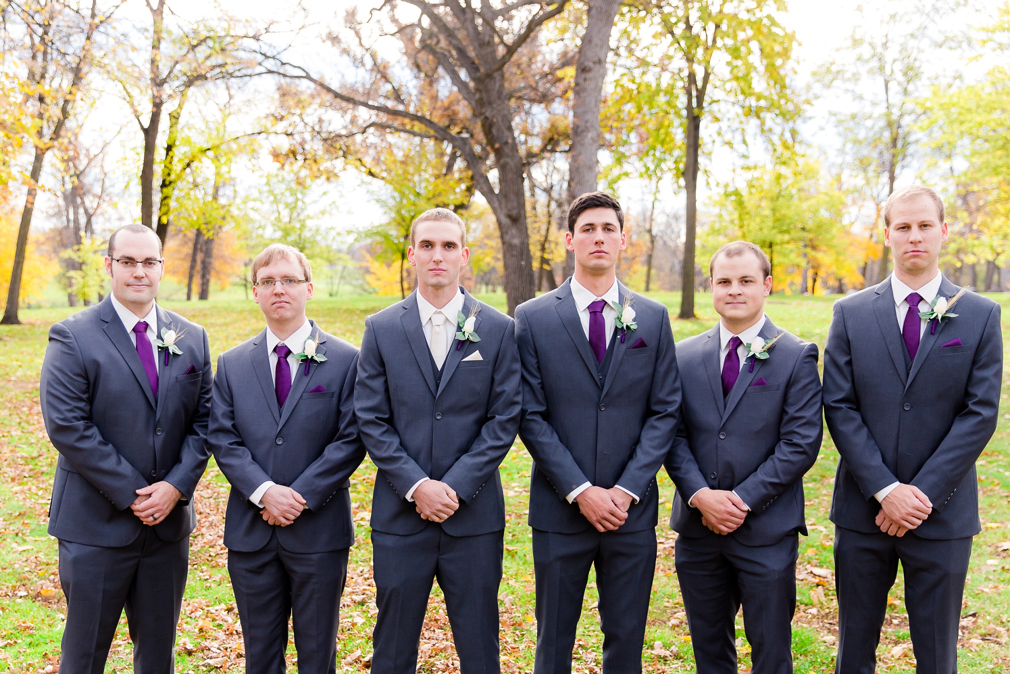 Classy, Rustic Styled Fall Wedding at the First Congregational Church of Christ and the Cambria Hotel &amp; Suites in Fargo, ND | Portraits at Lindenwood Park | Dani &amp; Alex | Photography by Amber Langerud Photography