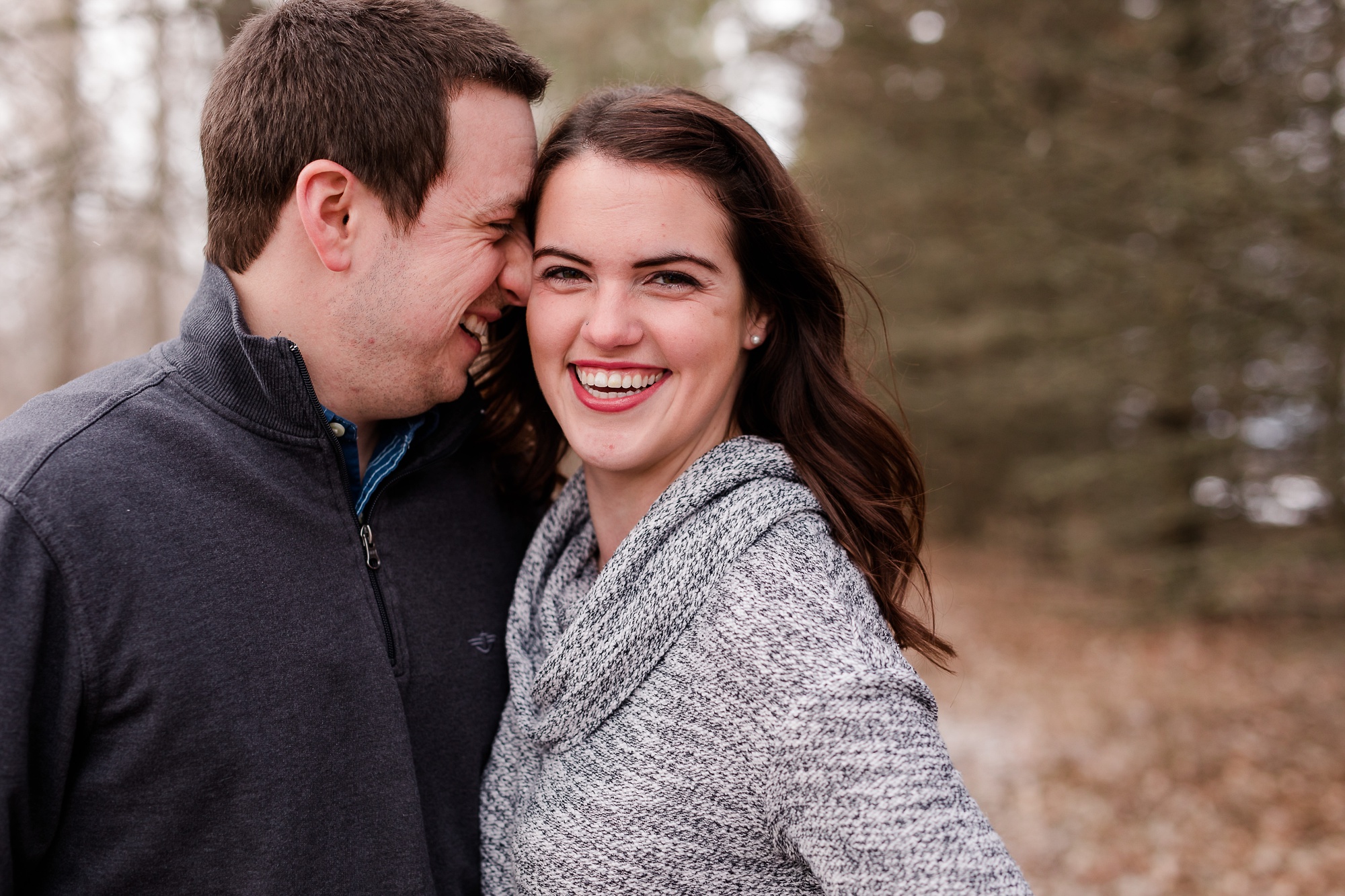 Wintertime, Country Styled Engagement Session with their Dogs near Audubon, MN by Amber Langerud Photography
