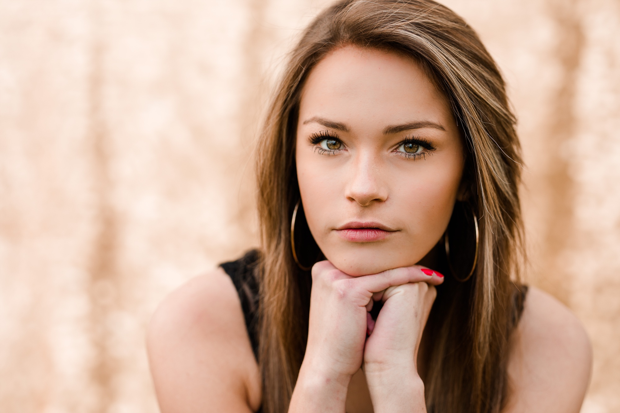 Country & Gold Sequin Backdrop Styled Senior Session near Audubon, MN by Amber Langerud Photography | Anna Donner