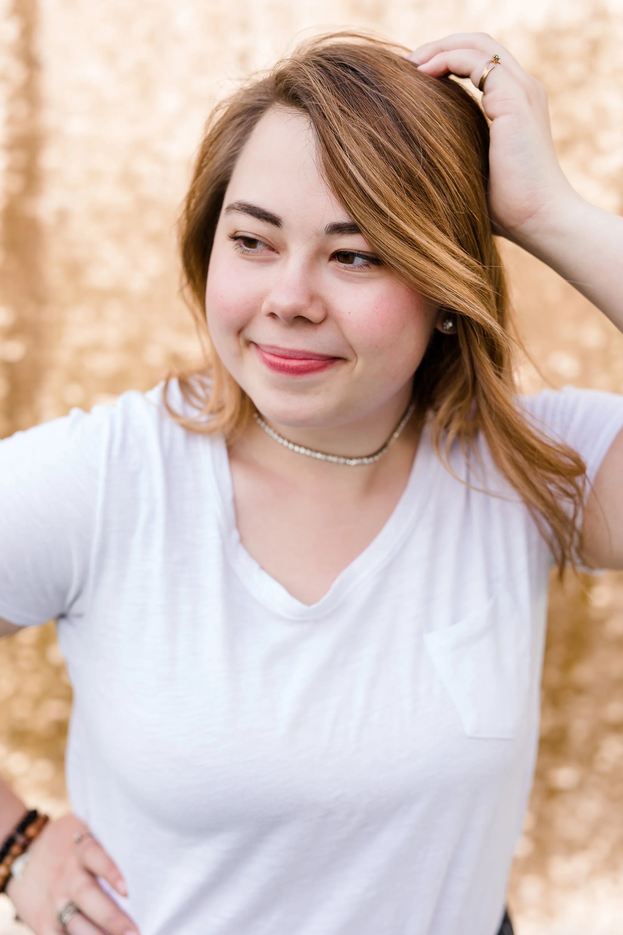 Country & Gold Sequin Styled Portrait Session near Audubon, MN | Dorothy | Gold Sequin backdrop by Drop It Modern | Spring Session | Styled Shoot