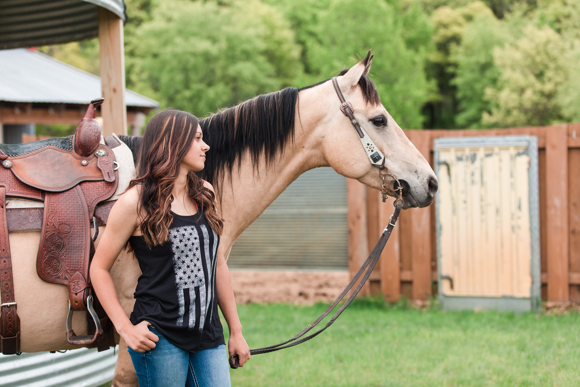 Country Styled, A Girl and Her Horse Session at Sandy Oaks Arena in Frazee, MN by Amber Langerud Photography | Kayla