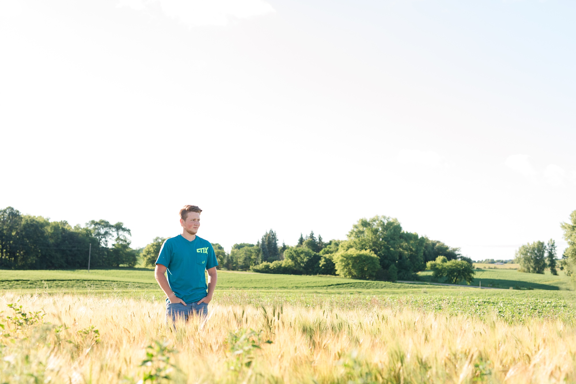 Country Styled Guy Senior Session on Little Cormorant Lake, Minnesota | Elijah