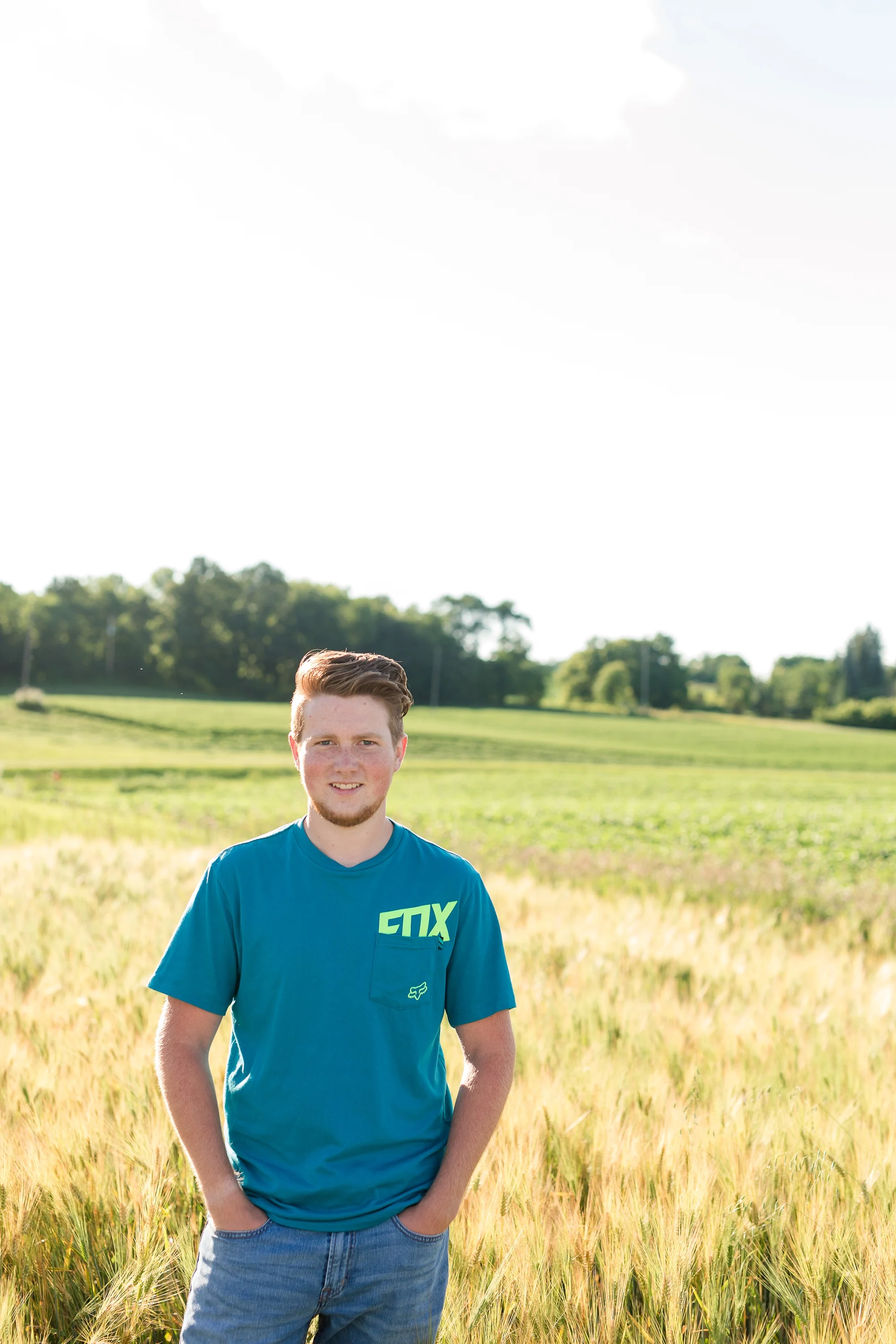 Country Styled Guy Senior Session on Little Cormorant Lake, Minnesota | Elijah