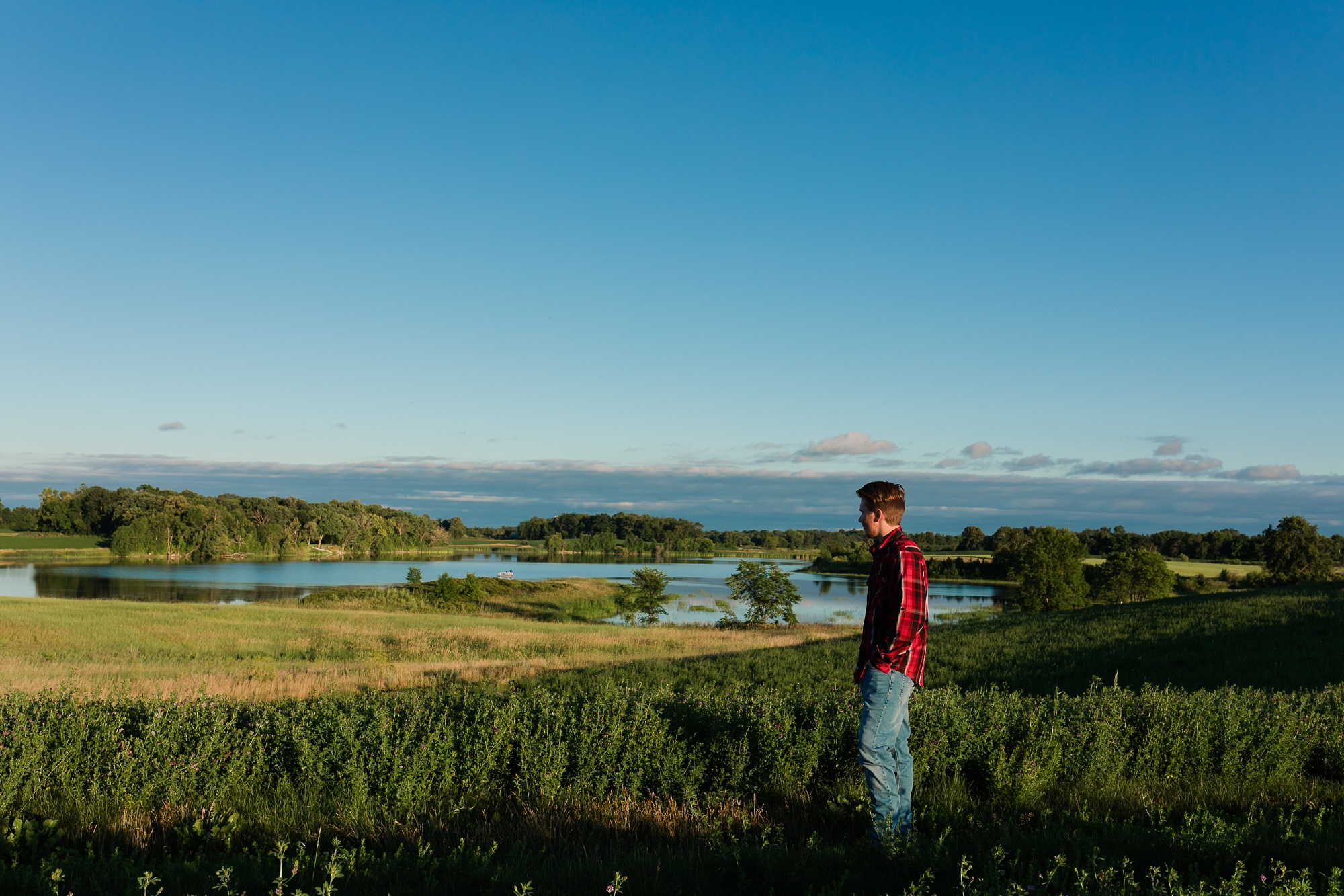 Country Styled Guy Senior Session on Little Cormorant Lake, Minnesota | Elijah
