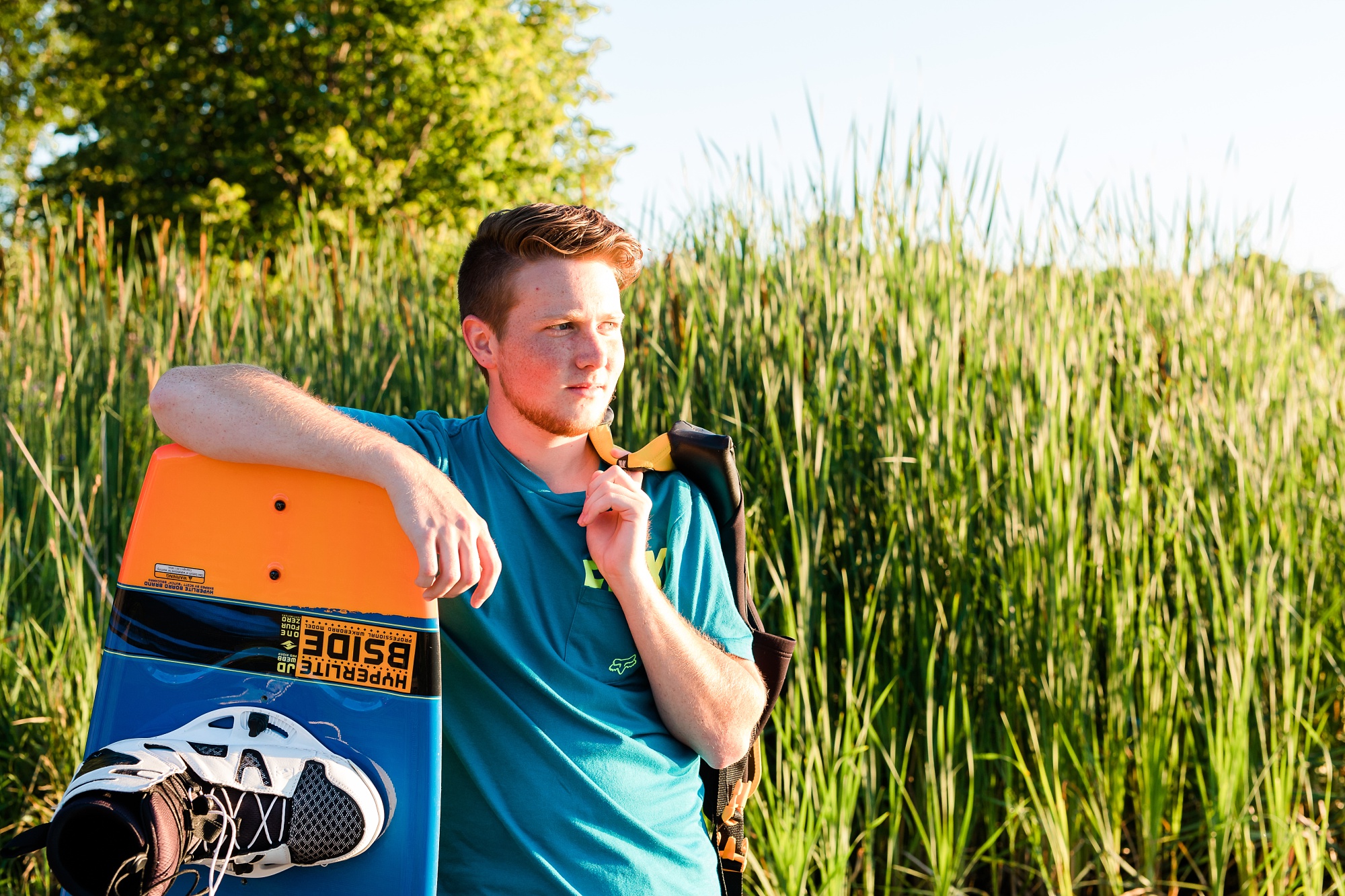 Country Styled Guy Senior Session on Little Cormorant Lake, Minnesota | Elijah