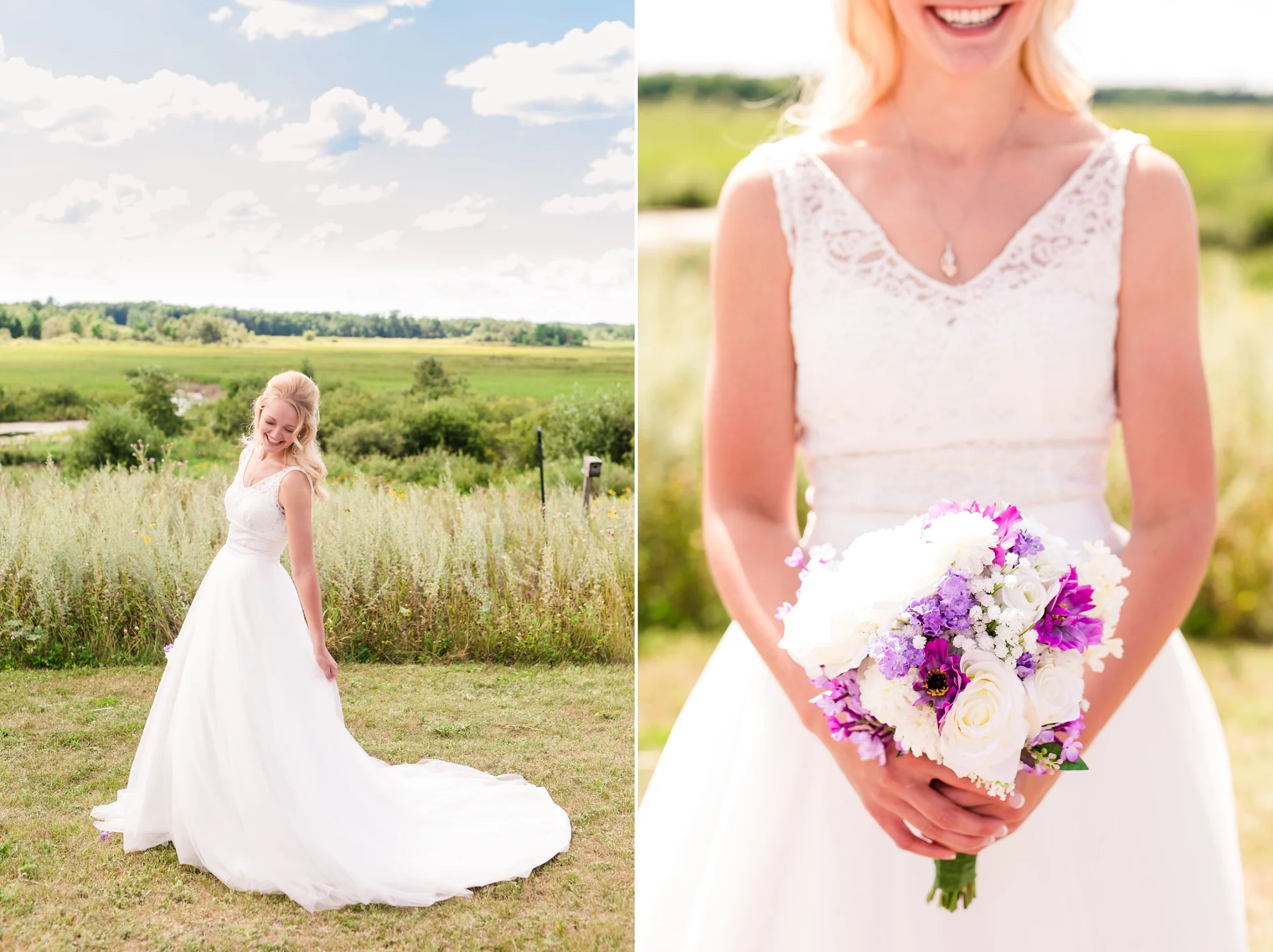 Backyard Frazee, MN Wedding with Frazee Event Center Reception by Amber Langerud | Ellie & Erik